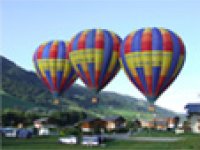 Balloons take-off in Praz sur Arly